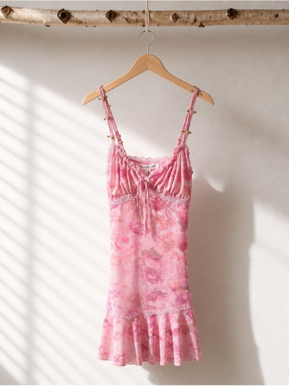 Madden Girl Delicate Pink Floral Slip Dress -
